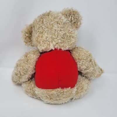 Hallmark Teddy Bear Plush Stuffed Animal Red Vest Bow Tie Holiday Christmas - Thumbnail 6