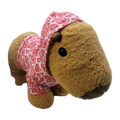 Build a Bear Capybara Plush Stuffed Animal Brown Tan 2024 14" ONLINE EXCLUSIVE - Thumbnail 6