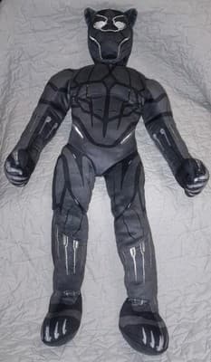 Marvel Black Panther Jumbo Plush 26 Inch Avengers King of Wakanda - Thumbnail 2