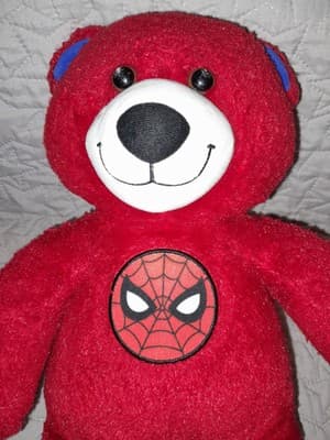Build-A-Bear 16 inch Marvel Spider-Man Red Bear Plush Teddy Bear 2019 BABW - Thumbnail 2