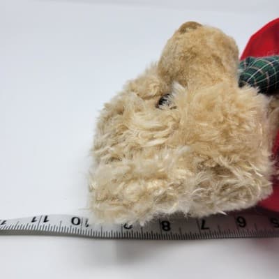 Hallmark Teddy Bear Plush Stuffed Animal Red Vest Bow Tie Holiday Christmas - Thumbnail 10