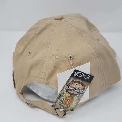 GAMEGUARD | Go Wild In Texas | Adjustable Khaki Fishing Cap Embroidered NEW - Thumbnail 4