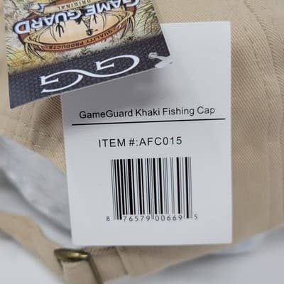GAMEGUARD | Go Wild In Texas | Adjustable Khaki Fishing Cap Embroidered NEW - Thumbnail 6