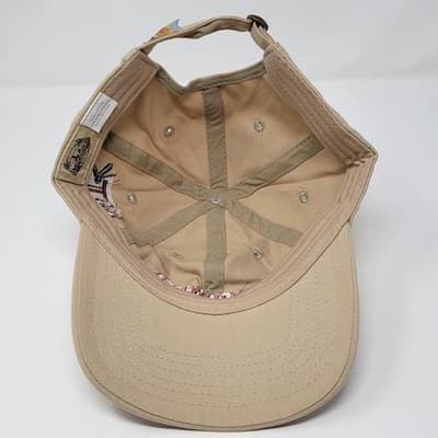 GAMEGUARD | Go Wild In Texas | Adjustable Khaki Fishing Cap Embroidered NEW - Thumbnail 8