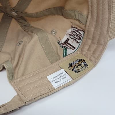 GAMEGUARD | Go Wild In Texas | Adjustable Khaki Fishing Cap Embroidered NEW - Thumbnail 9
