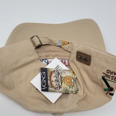 GAMEGUARD | Go Wild In Texas | Adjustable Khaki Fishing Cap Embroidered NEW - Thumbnail 10