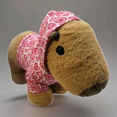 Build a Bear Capybara Plush Stuffed Animal Brown Tan 2024 14" ONLINE EXCLUSIVE - Thumbnail 2