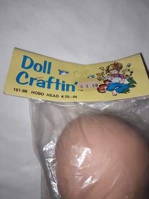 Vtg Crafting Mr & Mrs Santa Claus Doll Heads 3” & Smiling Hobo Clown Head Lot 3 - Thumbnail 13