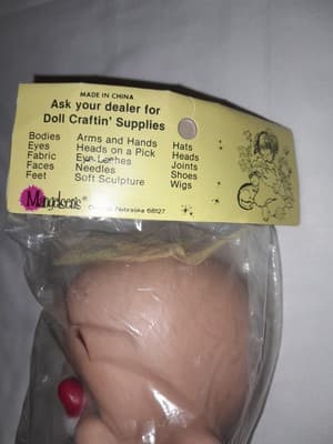 Vtg Crafting Mr & Mrs Santa Claus Doll Heads 3” & Smiling Hobo Clown Head Lot 3 - Thumbnail 14