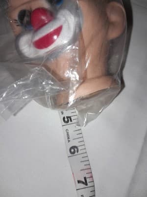 Vtg Crafting Mr & Mrs Santa Claus Doll Heads 3” & Smiling Hobo Clown Head Lot 3 - Thumbnail 15