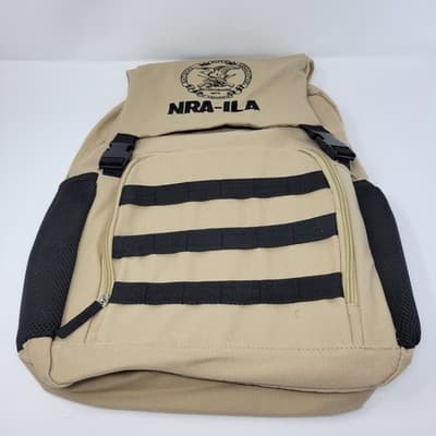 NRA-ILA Embroidered Eagle Logo Backpack Tactical Bug Out Bag Beige - Thumbnail 3