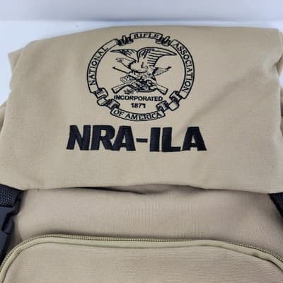 NRA-ILA Embroidered Eagle Logo Backpack Tactical Bug Out Bag Beige - Thumbnail 4