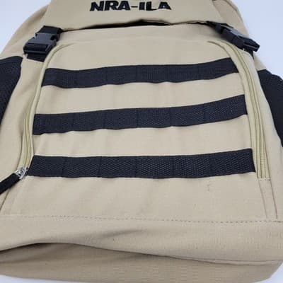 NRA-ILA Embroidered Eagle Logo Backpack Tactical Bug Out Bag Beige - Thumbnail 5