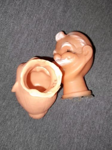 Vtg Crafting Mr & Mrs Santa Claus Doll Heads 3” & Smiling Hobo Clown Head Lot 3 - Thumbnail 7