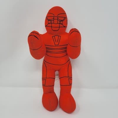 Rock Em Sock Em Robots 9" Plush Red Robot Toy Factory 2021 | Red Team Rematch - Thumbnail 2