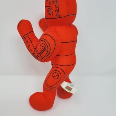 Rock Em Sock Em Robots 9" Plush Red Robot Toy Factory 2021 | Red Team Rematch - Thumbnail 8