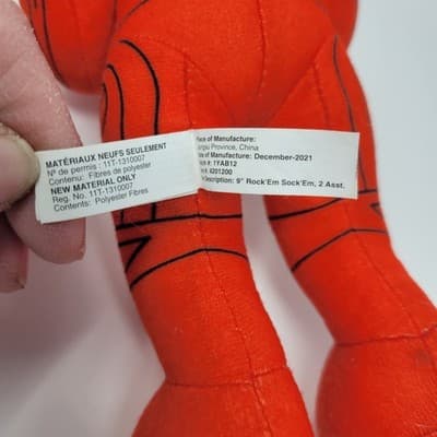 Rock Em Sock Em Robots 9" Plush Red Robot Toy Factory 2021 | Red Team Rematch - Thumbnail 12
