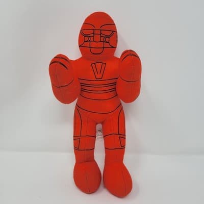 Rock Em Sock Em Robots 9" Plush Red Robot Toy Factory 2021 | Red Team Rematch - Thumbnail 3