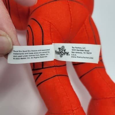 Rock Em Sock Em Robots 9" Plush Red Robot Toy Factory 2021 | Red Team Rematch - Thumbnail 11
