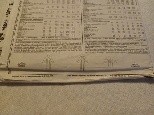 McCalls 5083 Misses' Jacket and Dress Pattern Size 12 NY Collection NY UC - Thumbnail 4