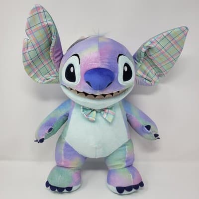 Build-A-Bear Workshop Disney Stitch Plush — 15″ Tie Dye Pastel NWT - Image 1