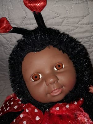 SugarLoaf Kostume Kids Ladybug Doll 15" Plush Rare African American Soft Costume - Thumbnail 3