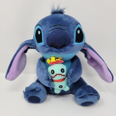 Hong Kong Disneyland Stitch Plush – 8” – Holding Scrump – Authentic Disney Parks - Image 1