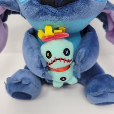 Hong Kong Disneyland Stitch Plush – 8” – Holding Scrump – Authentic Disney Parks - Thumbnail 3