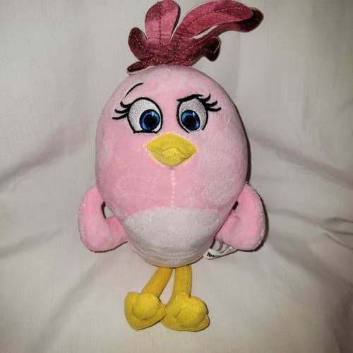 ANGRY BIRDS Stella Pink Bird Plush Lot Burger King 2020 & Rovio 2017 Toy 10" - Thumbnail 10