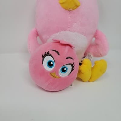 ANGRY BIRDS Stella Pink Bird Plush Lot Burger King 2020 & Rovio 2017 Toy 10" - Thumbnail 3