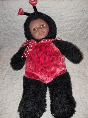 SugarLoaf Kostume Kids Ladybug Doll 15" Plush Rare African American Soft Costume - Thumbnail 5