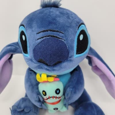 Hong Kong Disneyland Stitch Plush – 8” – Holding Scrump – Authentic Disney Parks - Thumbnail 4
