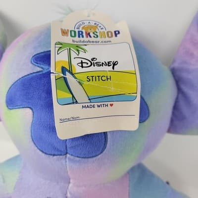 Build-A-Bear Workshop Disney Stitch Plush — 15″ Tie Dye Pastel NWT - Thumbnail 7