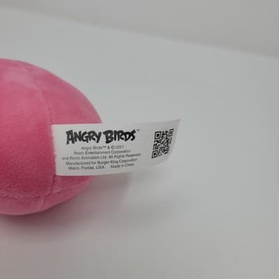ANGRY BIRDS Stella Pink Bird Plush Lot Burger King 2020 & Rovio 2017 Toy 10" - Thumbnail 16