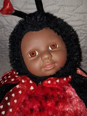 SugarLoaf Kostume Kids Ladybug Doll 15" Plush Rare African American Soft Costume - Thumbnail 2