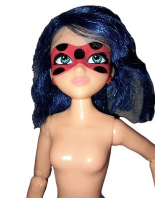 Miraculous Ladybug Marinette Doll 10.5 Inch Mattel Blue Hair Red Mask - Image 1