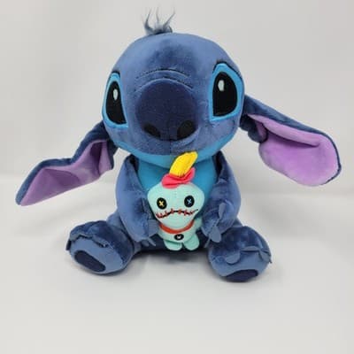 Disney Stitch Plush 8” Holding Scrump Lilo & Stitch Stuffed Animal Toy - Thumbnail 2