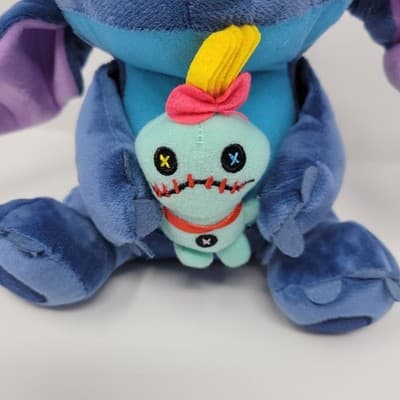 Disney Stitch Plush 8” Holding Scrump Lilo & Stitch Stuffed Animal Toy - Thumbnail 3