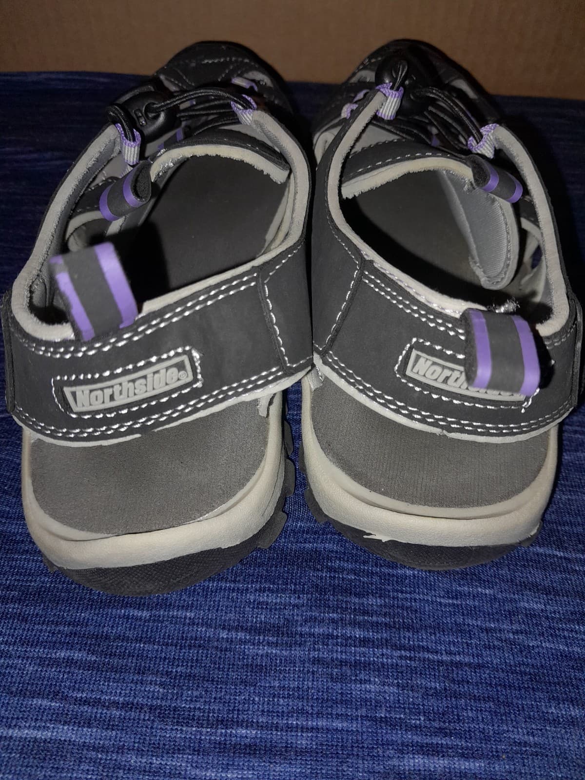 NORTHSIDE WOMEN'S BURKE II SPORT SANDALS BLACK / LILAC Size 8 EUC - Thumbnail 6