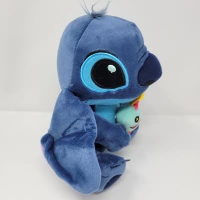 Disney Stitch Plush 8” Holding Scrump Lilo & Stitch Stuffed Animal Toy - Thumbnail 4
