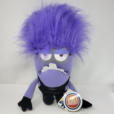 Despicable Me 2 Two Eye Evil Purple Minion 15-18" Plush 2014 Toy Factory w/ Tags - Thumbnail 3
