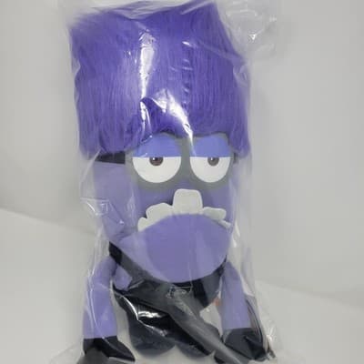 Despicable Me 2 Two Eye Evil Purple Minion 15-18" Plush 2014 Toy Factory w/ Tags - Image 1
