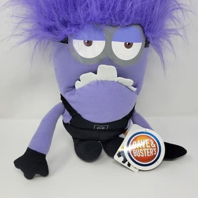 Despicable Me 2 Two Eye Evil Purple Minion 15-18" Plush 2014 Toy Factory w/ Tags - Thumbnail 6