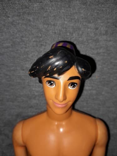 Vintage Disney Aladdin Prince Ali 1968 Male Doll 12” Toy Mattel Inc. Nude - Image 1