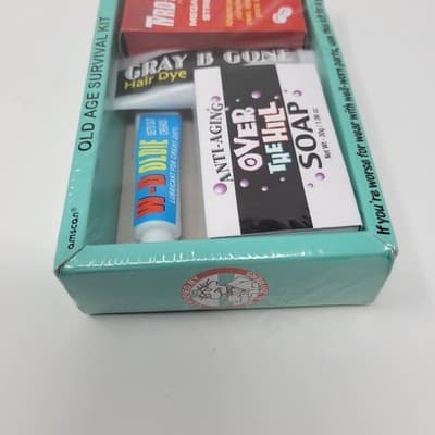Over The Hill Joke Gift - First Aid For Old Age Survival Kit New In Box - Thumbnail 7