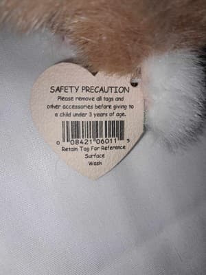 Vintage Ty Beanie Pouncer the Kitten NOS 8.5" Adorable Green Eyes - Thumbnail 11