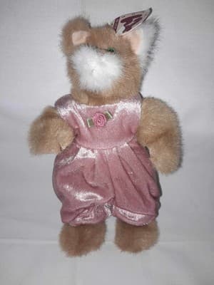Vintage Ty Beanie Pouncer the Kitten NOS 8.5" Adorable Green Eyes - Thumbnail 3