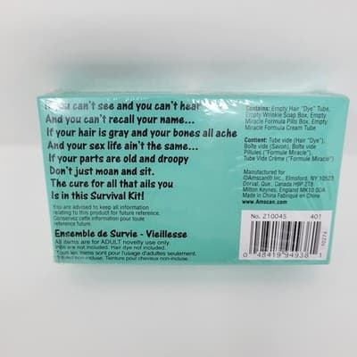 Over The Hill Joke Gift - First Aid For Old Age Survival Kit New In Box - Thumbnail 3