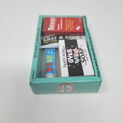 Over The Hill Joke Gift - First Aid For Old Age Survival Kit New In Box - Thumbnail 4