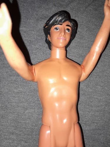 Vintage Disney Aladdin Prince Ali 1968 Male Doll 12” Toy Mattel Inc. Nude - Thumbnail 4